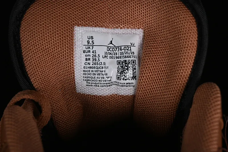 All categories Air Jordan Jordan series basketball shoes Air Jordan 1 Low Z version Air Jordan 1 Low AJ1 Joe 1 black mocha low-top cultural casual sneakers DC0774-021